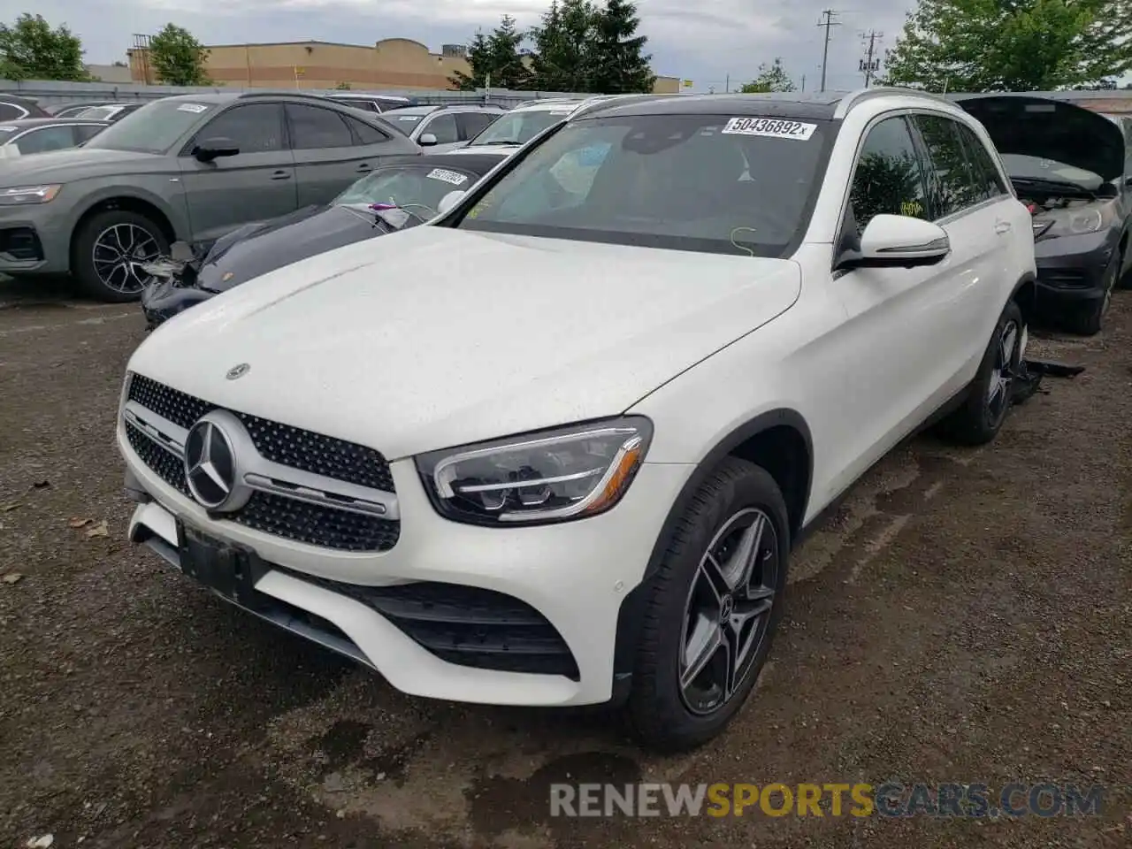 2 Photograph of a damaged car W1N0G8EB4MV277871 MERCEDES-BENZ GLC-CLASS 2021