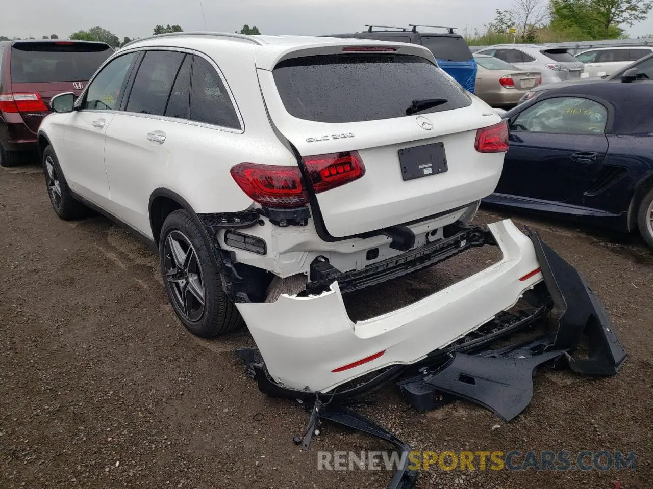 3 Photograph of a damaged car W1N0G8EB4MV277871 MERCEDES-BENZ GLC-CLASS 2021