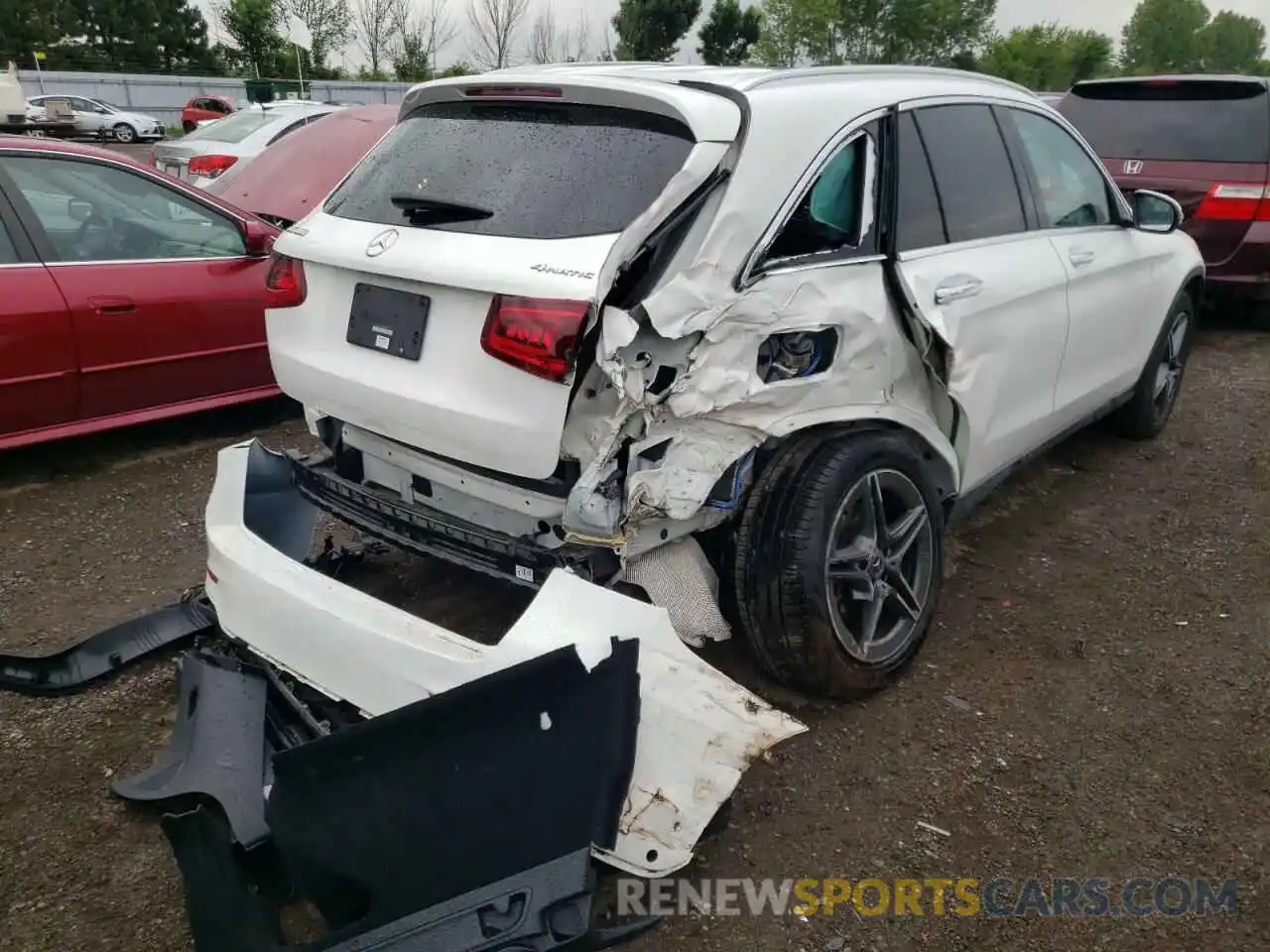 4 Photograph of a damaged car W1N0G8EB4MV277871 MERCEDES-BENZ GLC-CLASS 2021