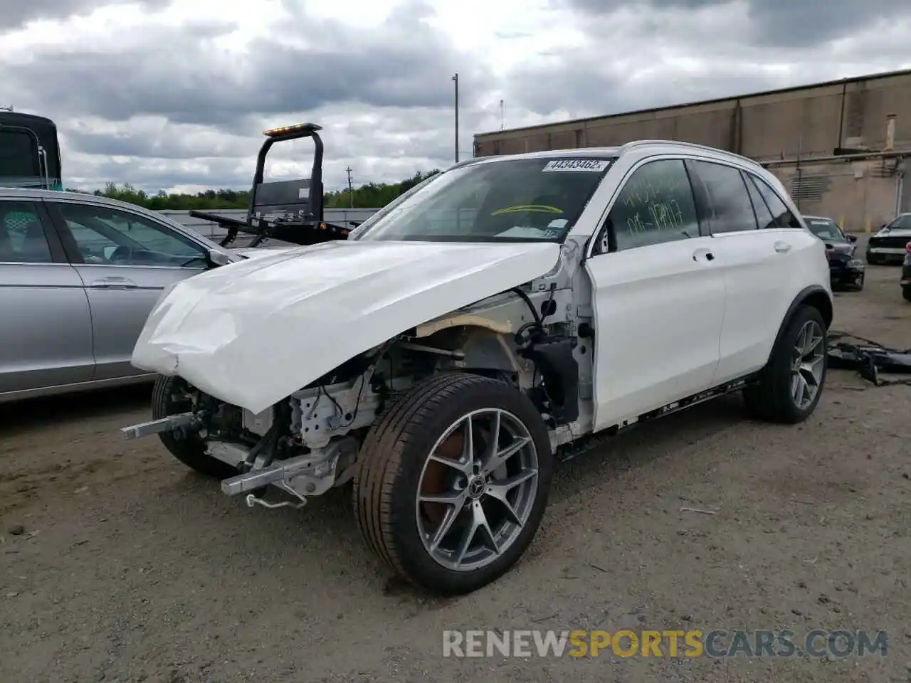 2 Photograph of a damaged car W1N0G8EB4MV282150 MERCEDES-BENZ GLC-CLASS 2021