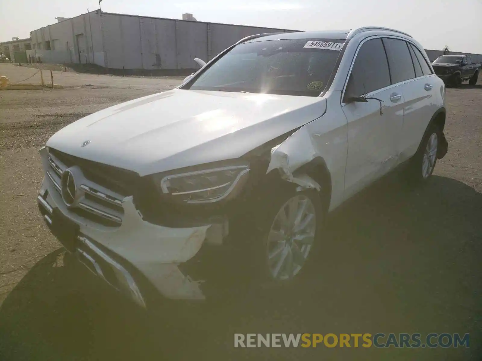 2 Photograph of a damaged car W1N0G8EB5MF873419 MERCEDES-BENZ GLC-CLASS 2021