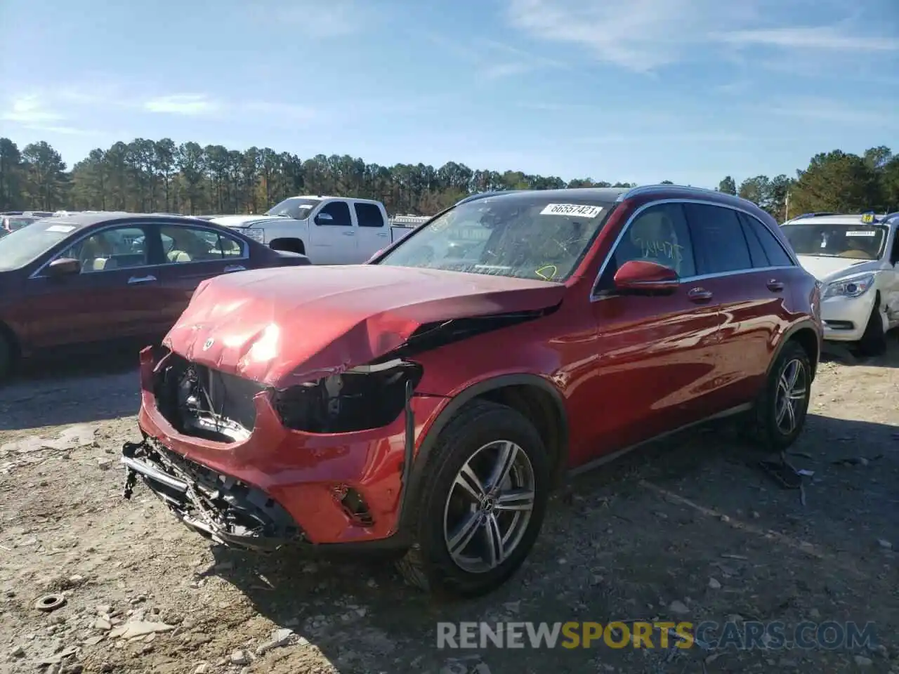 2 Photograph of a damaged car W1N0G8EB5MV274252 MERCEDES-BENZ GLC-CLASS 2021