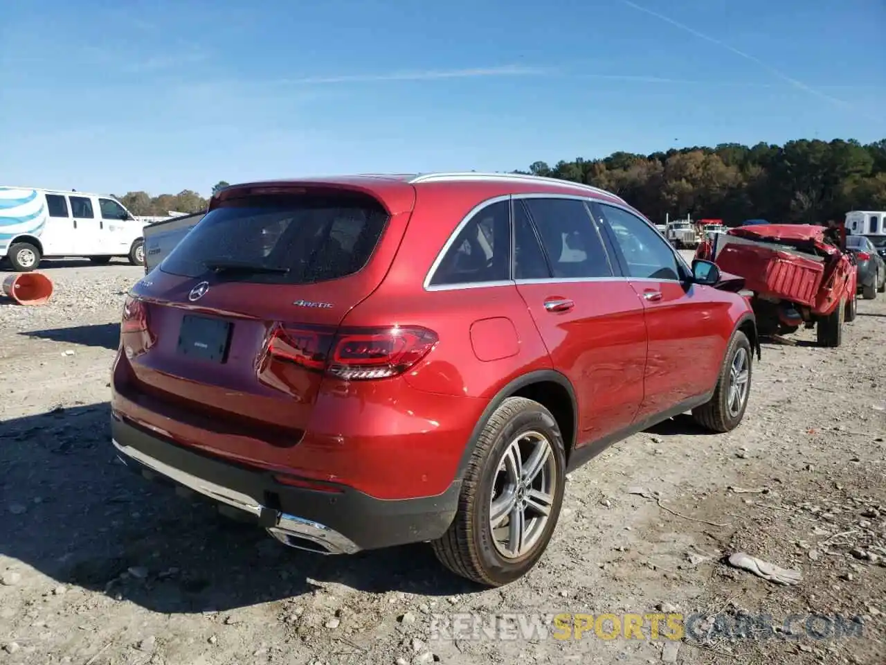 4 Photograph of a damaged car W1N0G8EB5MV274252 MERCEDES-BENZ GLC-CLASS 2021