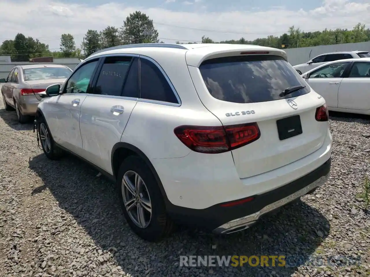 3 Photograph of a damaged car W1N0G8EB5MV287146 MERCEDES-BENZ GLC-CLASS 2021