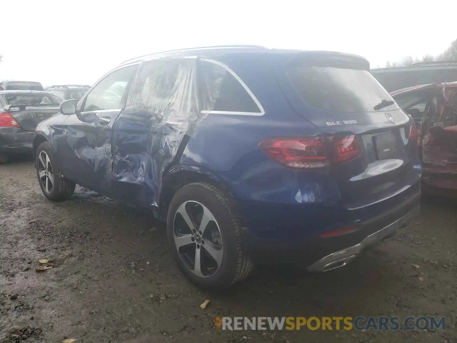 3 Photograph of a damaged car W1N0G8EB6MF890360 MERCEDES-BENZ GLC-CLASS 2021