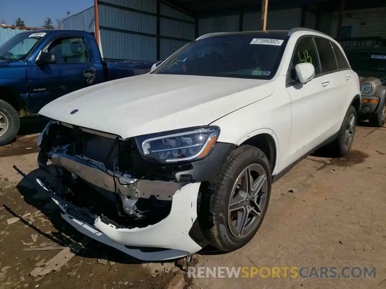 2 Photograph of a damaged car W1N0G8EB6MV323426 MERCEDES-BENZ GLC-CLASS 2021