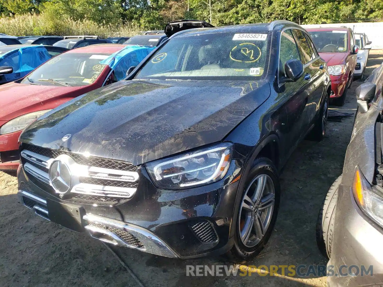 2 Photograph of a damaged car W1N0G8EB7MF904587 MERCEDES-BENZ GLC-CLASS 2021