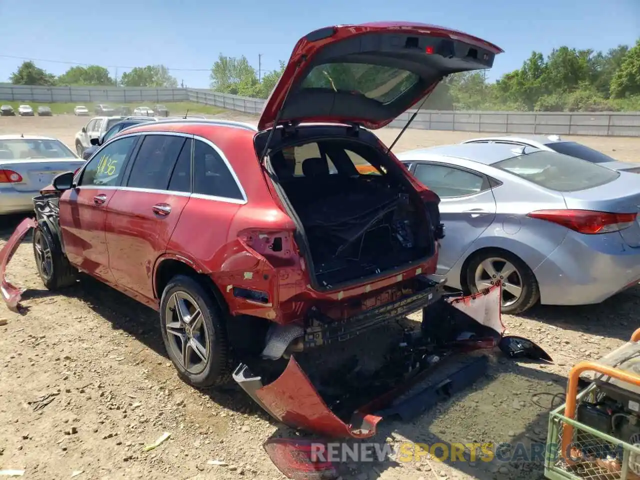 3 Photograph of a damaged car W1N0G8EB7MF974879 MERCEDES-BENZ GLC-CLASS 2021