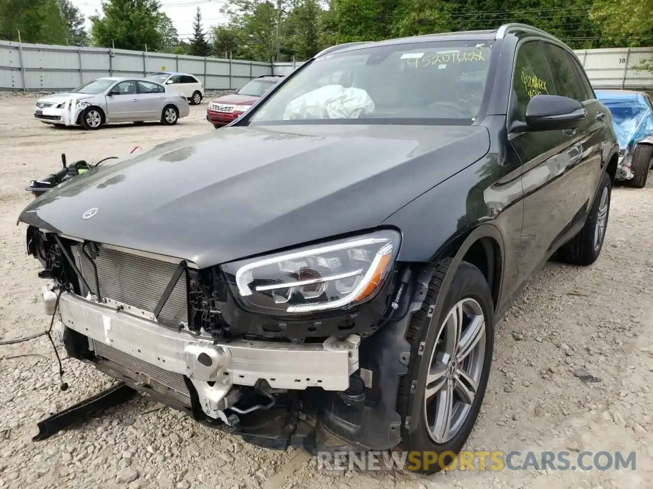 2 Photograph of a damaged car W1N0G8EB7MV310006 MERCEDES-BENZ GLC-CLASS 2021