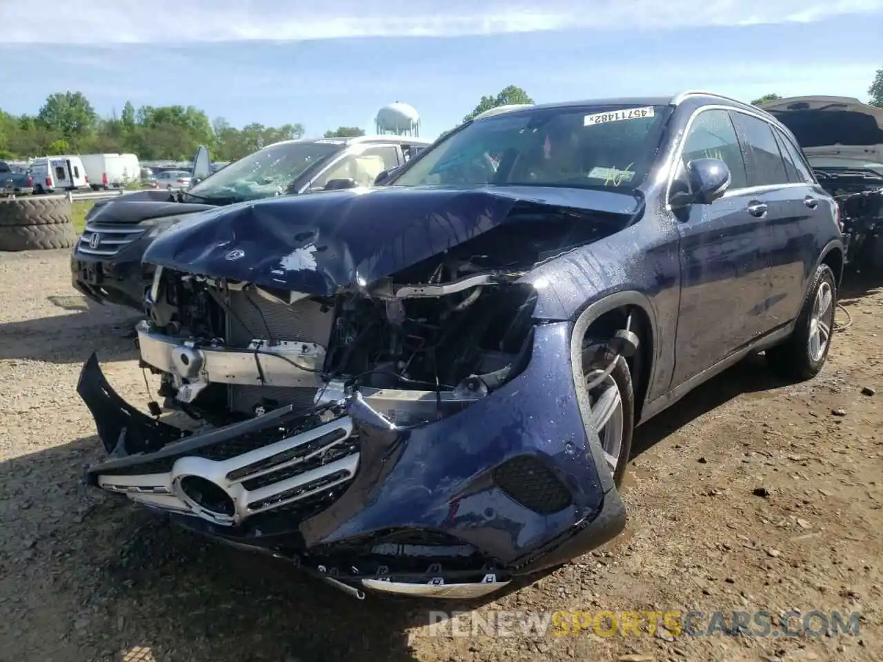 2 Photograph of a damaged car W1N0G8EB8MF903884 MERCEDES-BENZ GLC-CLASS 2021