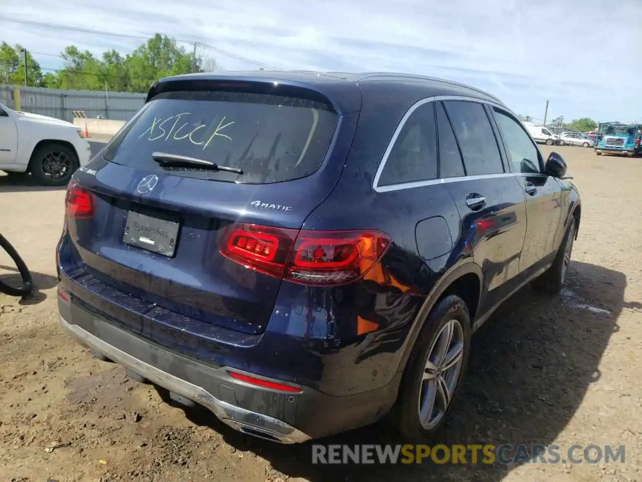 4 Photograph of a damaged car W1N0G8EB8MF903884 MERCEDES-BENZ GLC-CLASS 2021