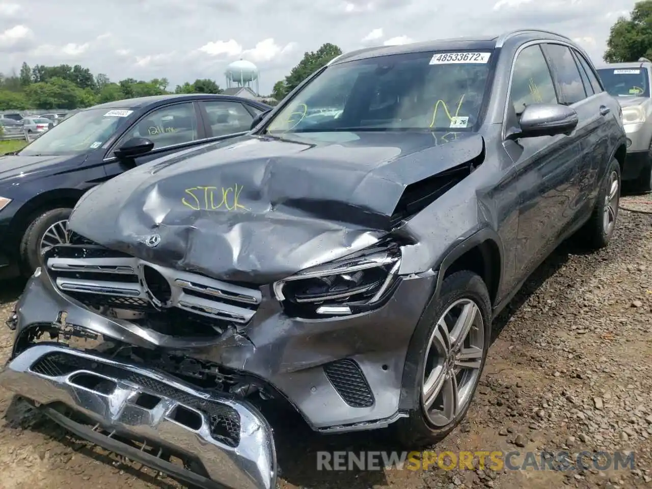 2 Photograph of a damaged car W1N0G8EB8MV279378 MERCEDES-BENZ GLC-CLASS 2021