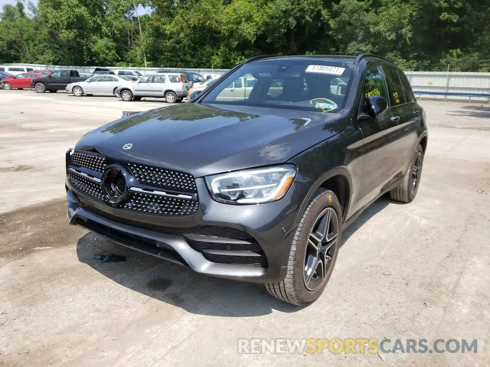 2 Photograph of a damaged car W1N0G8EB8MV282541 MERCEDES-BENZ GLC-CLASS 2021