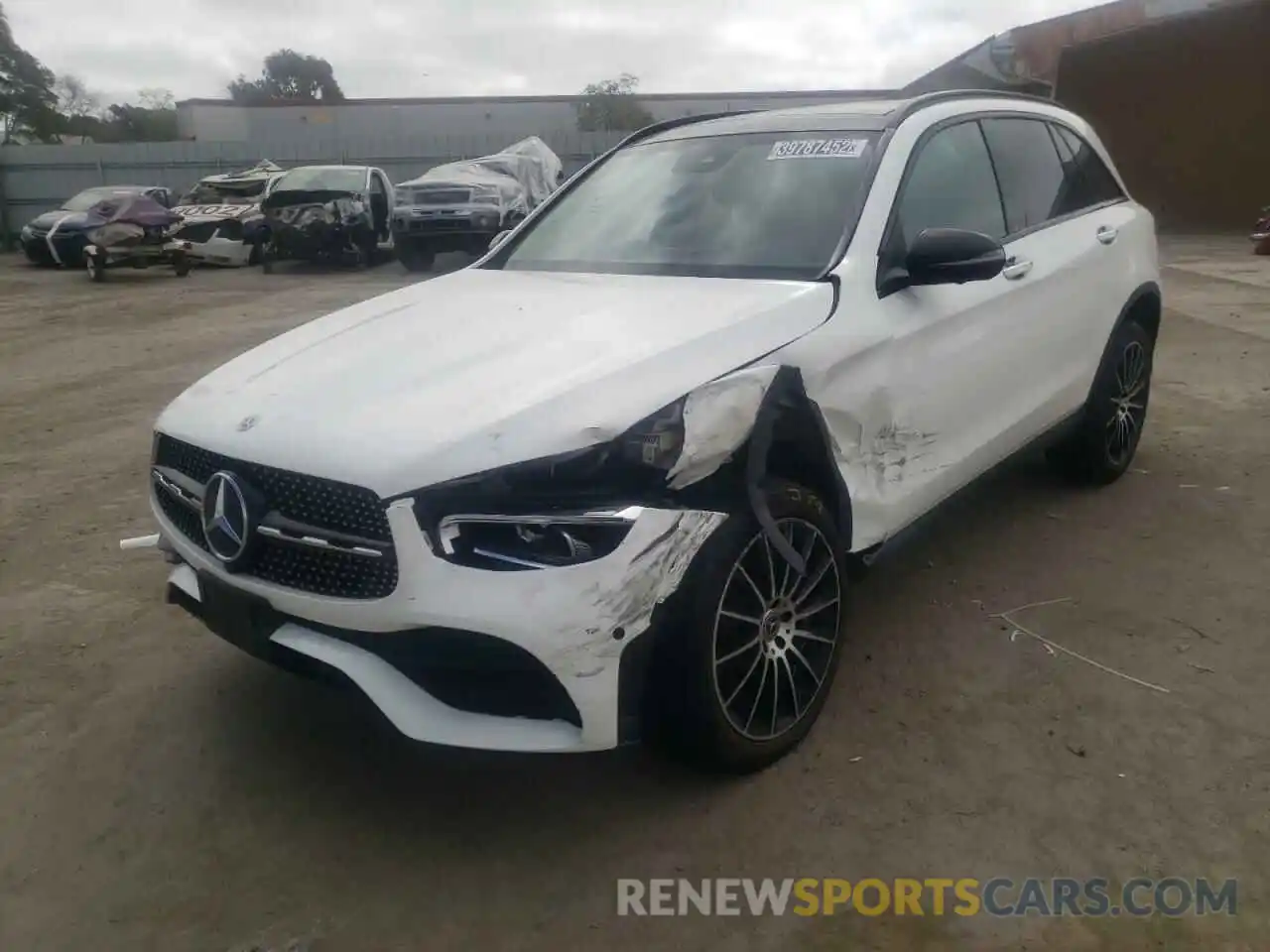 2 Photograph of a damaged car W1N0G8EB8MV301797 MERCEDES-BENZ GLC-CLASS 2021