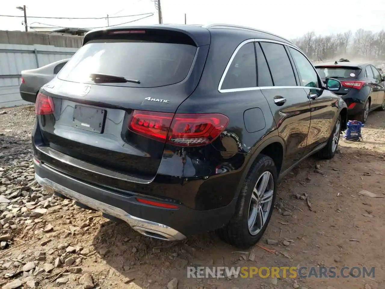 4 Photograph of a damaged car W1N0G8EB9MF872841 MERCEDES-BENZ GLC-CLASS 2021