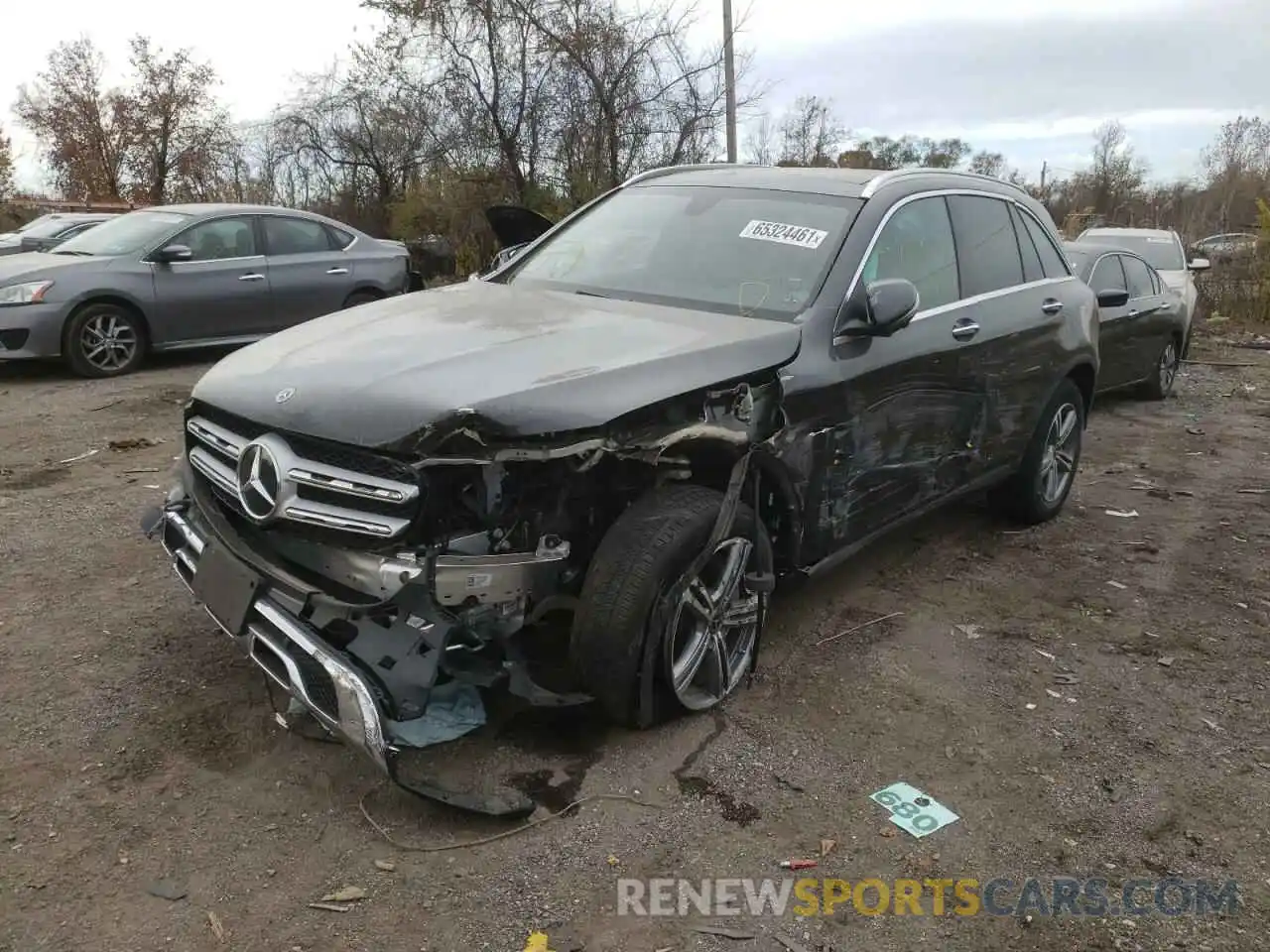 2 Photograph of a damaged car W1N0G8EB9MF890305 MERCEDES-BENZ GLC-CLASS 2021