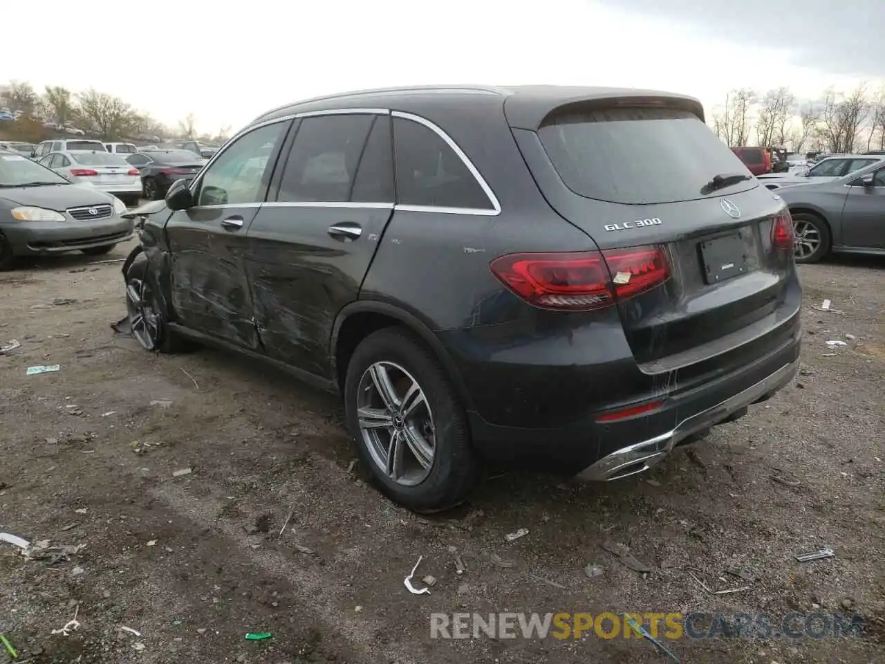 3 Photograph of a damaged car W1N0G8EB9MF890305 MERCEDES-BENZ GLC-CLASS 2021