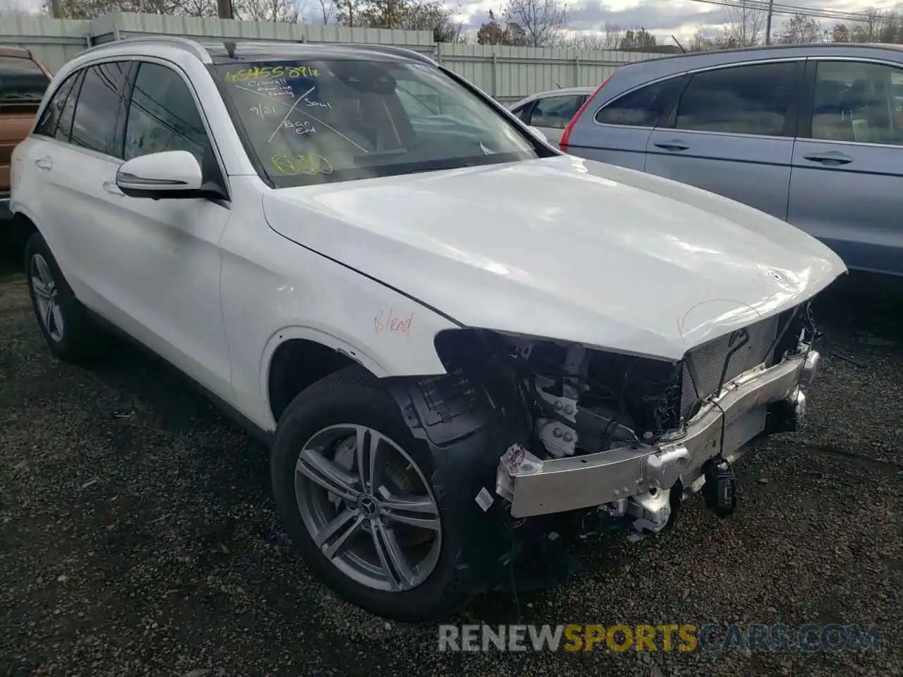 1 Photograph of a damaged car W1N0G8EB9MF920743 MERCEDES-BENZ GLC-CLASS 2021