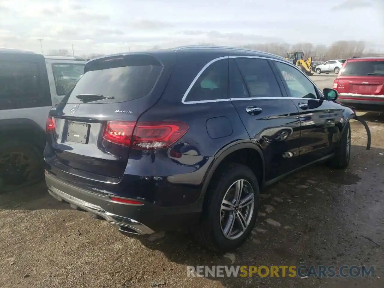 4 Photograph of a damaged car W1N0G8EB9MF925067 MERCEDES-BENZ GLC-CLASS 2021