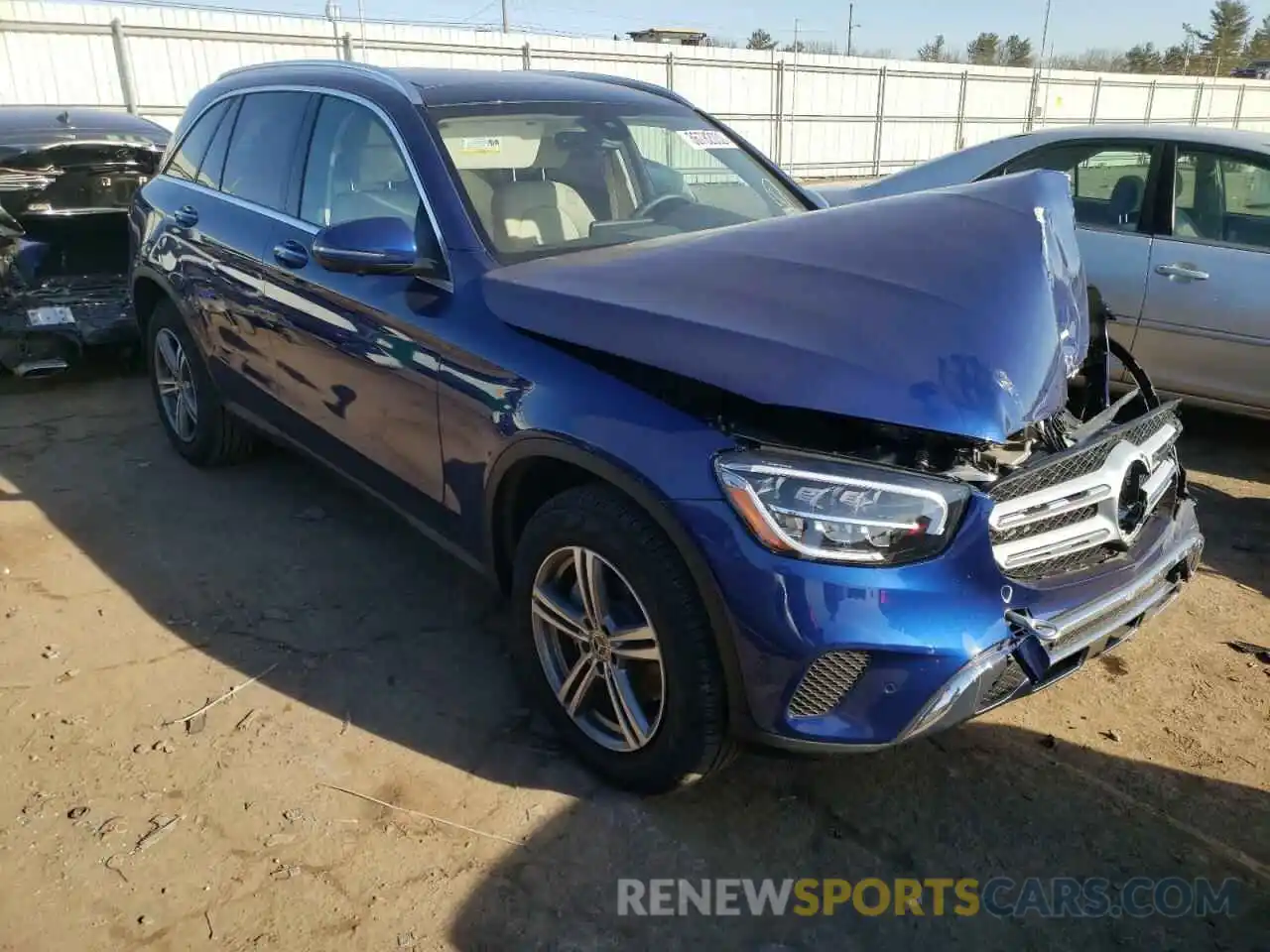 1 Photograph of a damaged car W1N0G8EB9MV281673 MERCEDES-BENZ GLC-CLASS 2021