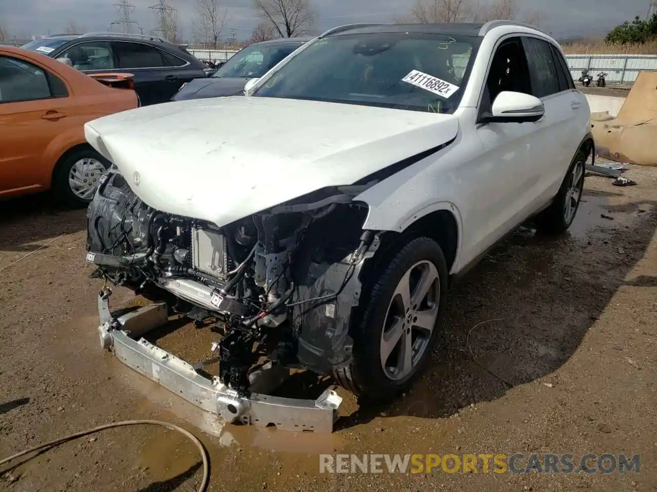 2 Photograph of a damaged car W1N0G8EB9MV290180 MERCEDES-BENZ GLC-CLASS 2021