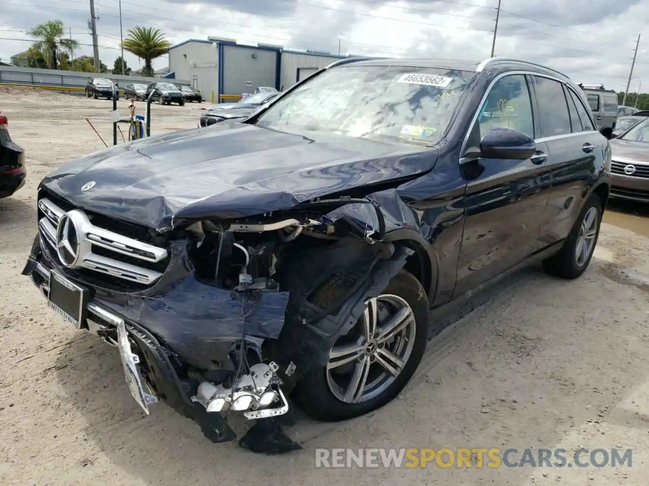 2 Photograph of a damaged car W1N0G8EBXMF872802 MERCEDES-BENZ GLC-CLASS 2021