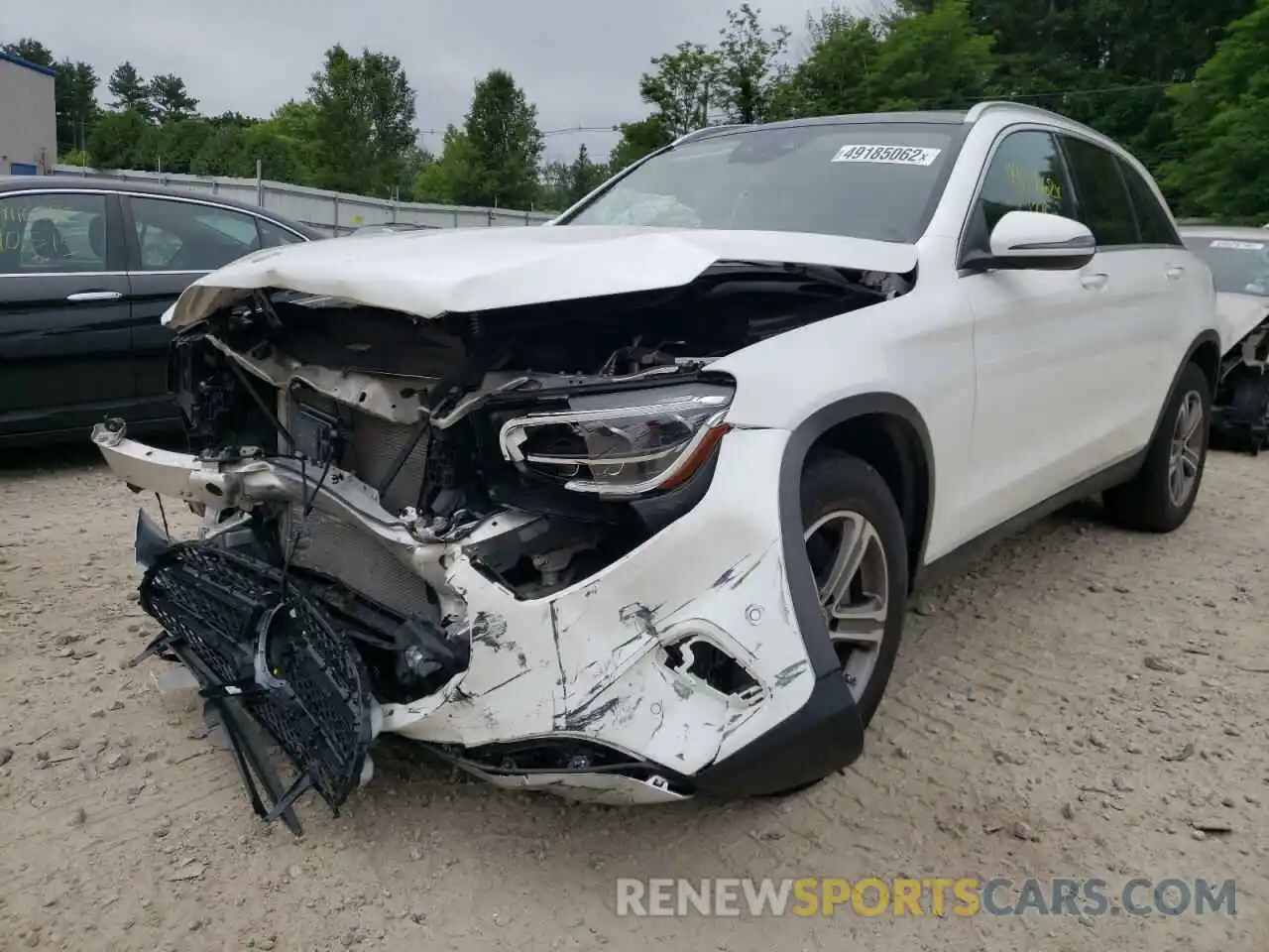 2 Photograph of a damaged car W1N0G8EBXMF878941 MERCEDES-BENZ GLC-CLASS 2021