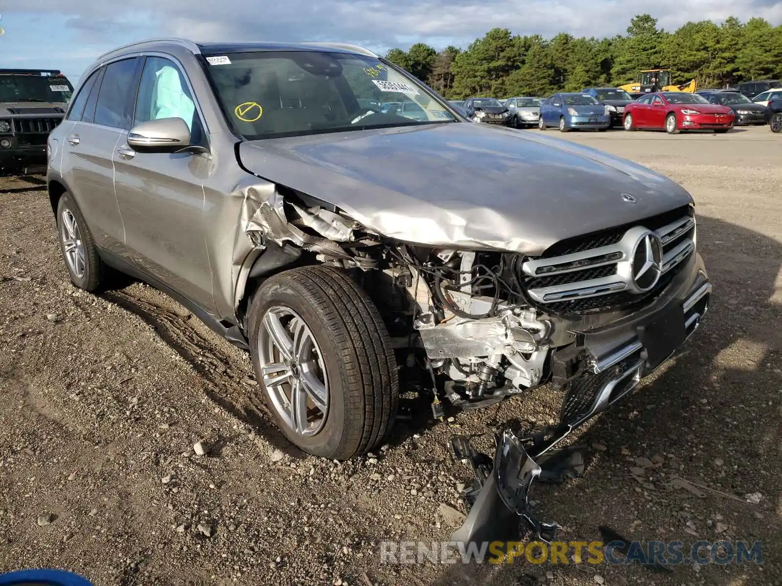 1 Photograph of a damaged car W1N0G8EBXMF890054 MERCEDES-BENZ GLC-CLASS 2021