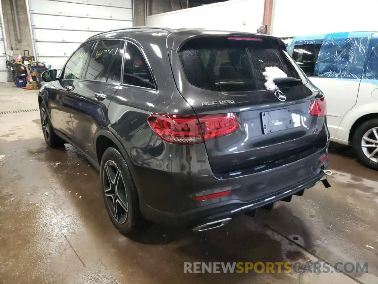 3 Photograph of a damaged car W1N0G8EBXMF911291 MERCEDES-BENZ GLC-CLASS 2021