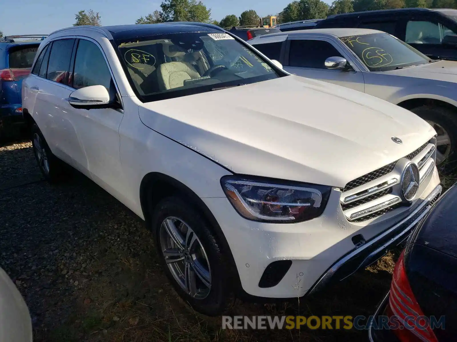 1 Photograph of a damaged car W1N0G8EBXMF918922 MERCEDES-BENZ GLC-CLASS 2021