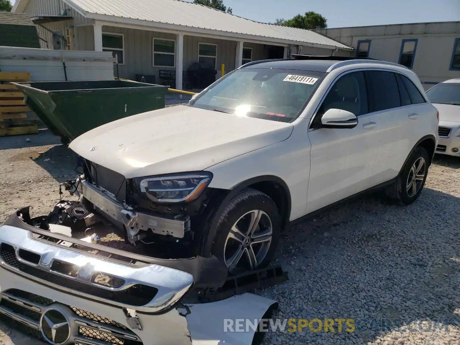 2 Photograph of a damaged car W1N0G8EBXMF920234 MERCEDES-BENZ GLC-CLASS 2021