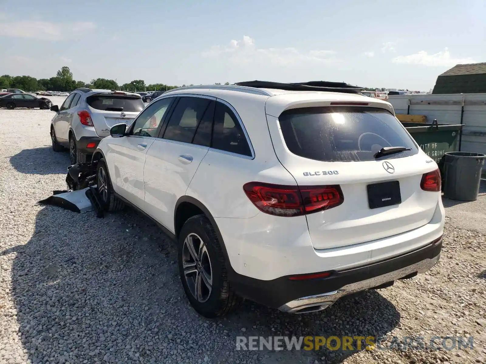 3 Photograph of a damaged car W1N0G8EBXMF920234 MERCEDES-BENZ GLC-CLASS 2021