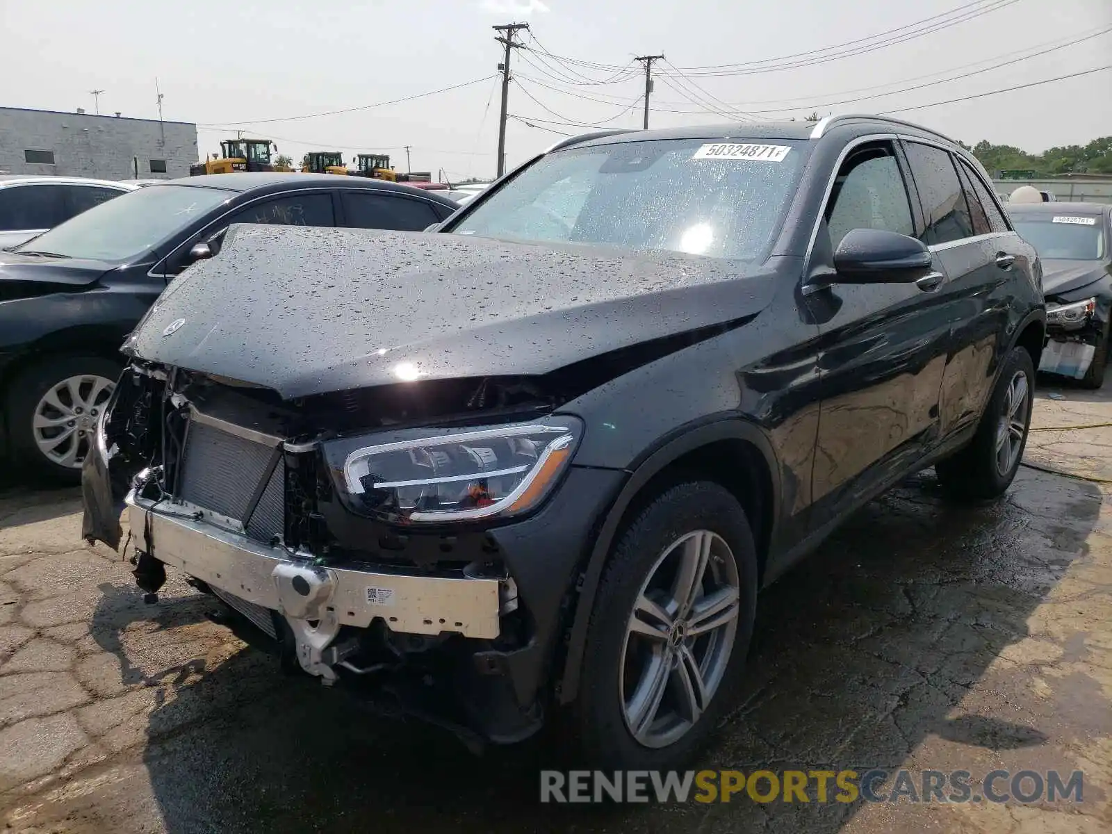 2 Photograph of a damaged car W1N0G8EBXMF921707 MERCEDES-BENZ GLC-CLASS 2021