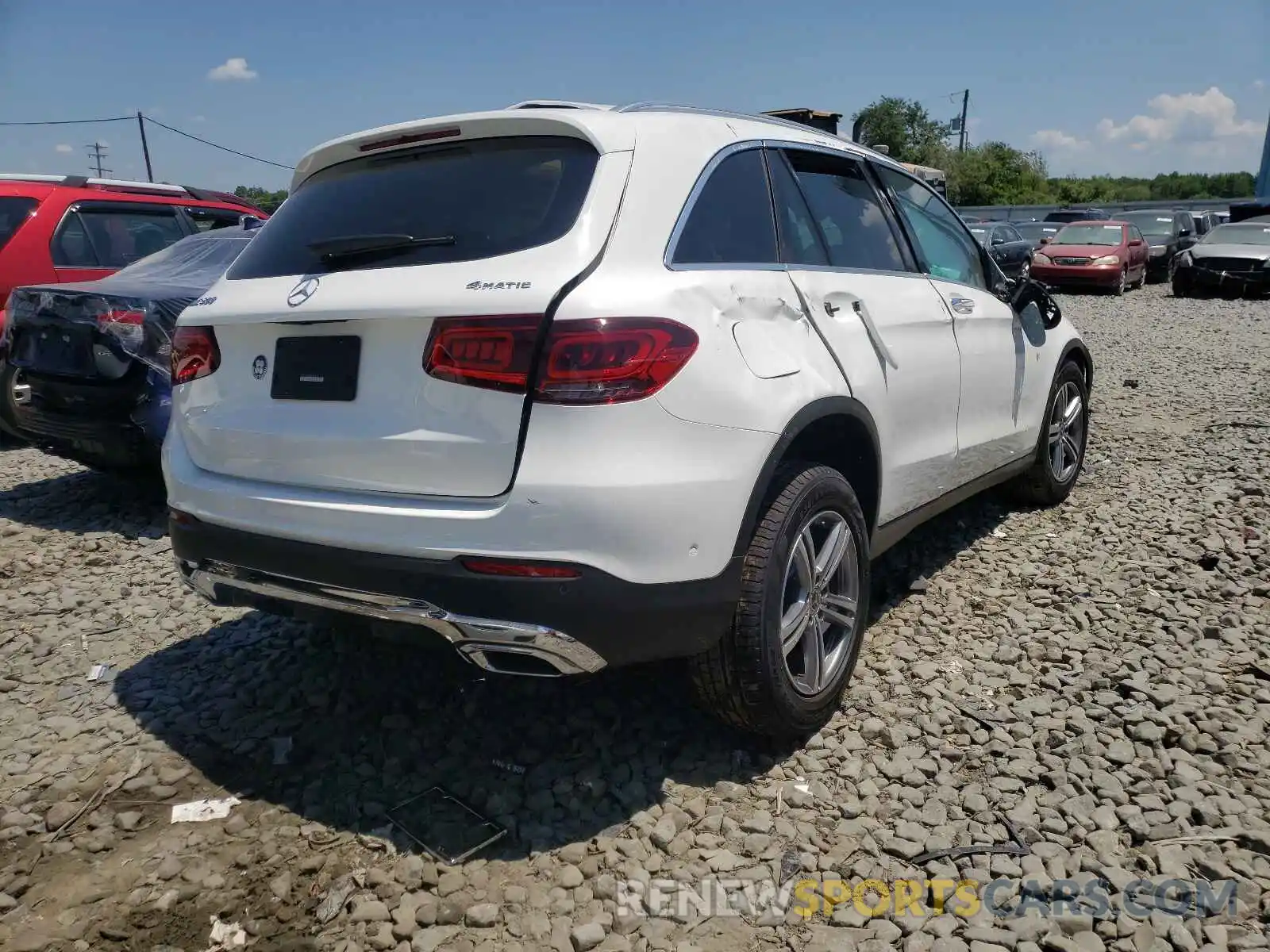 4 Photograph of a damaged car W1N0G8EBXMV300814 MERCEDES-BENZ GLC-CLASS 2021