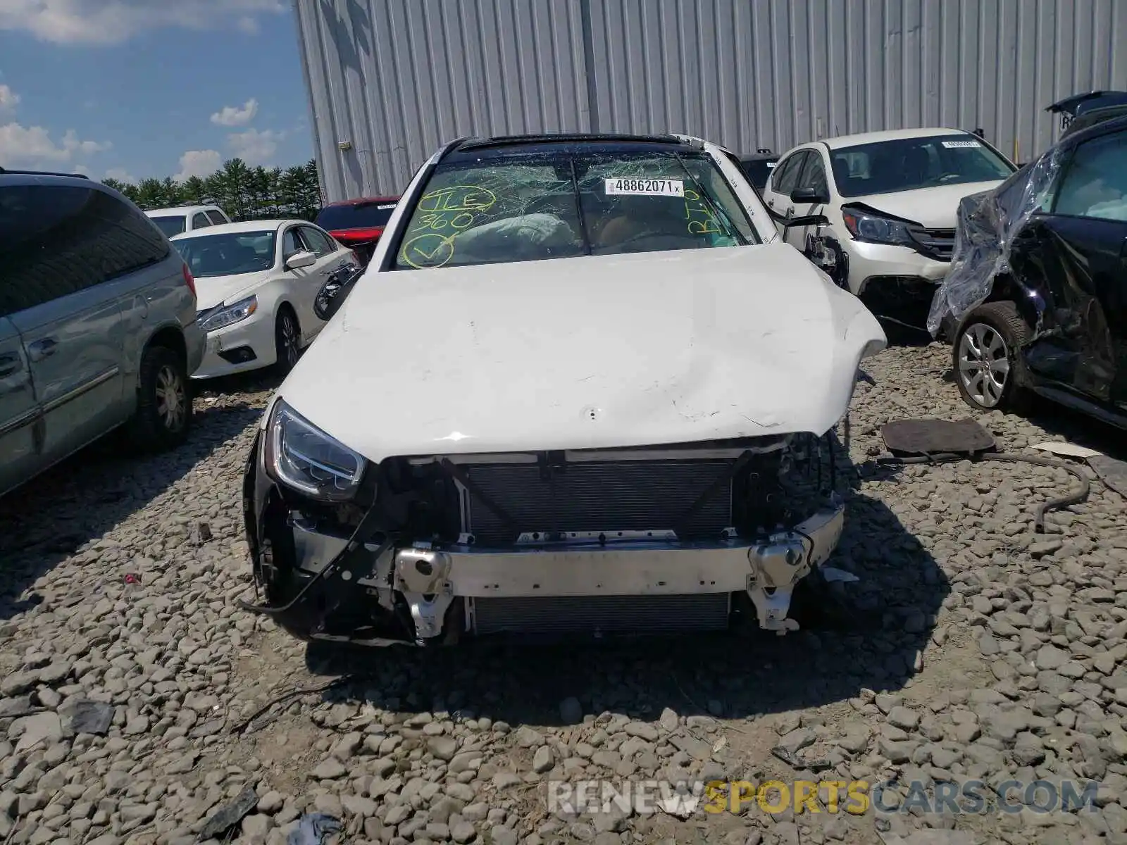 9 Photograph of a damaged car W1N0G8EBXMV300814 MERCEDES-BENZ GLC-CLASS 2021