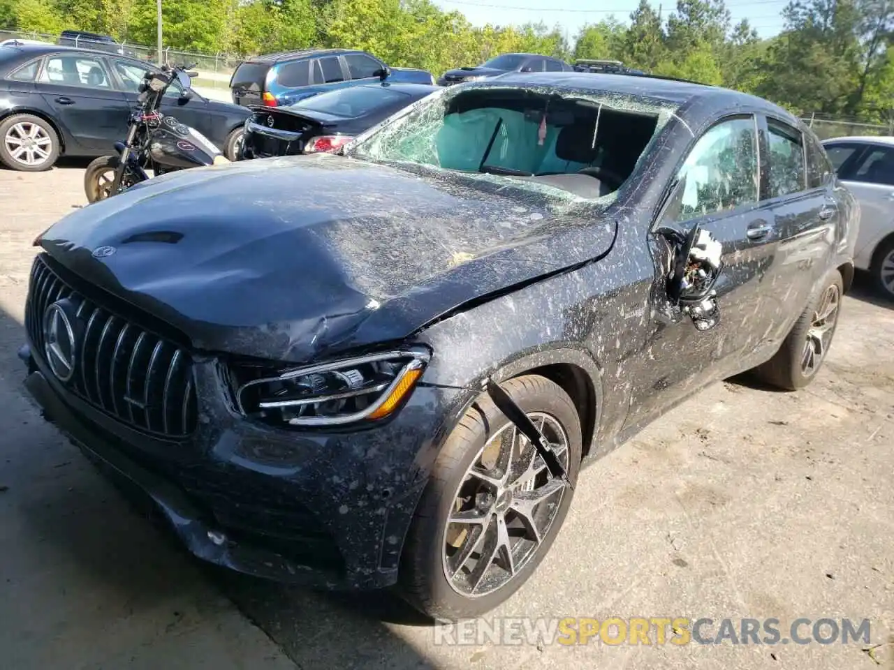 2 Photograph of a damaged car W1N0J6EB8MG012221 MERCEDES-BENZ GLC-CLASS 2021