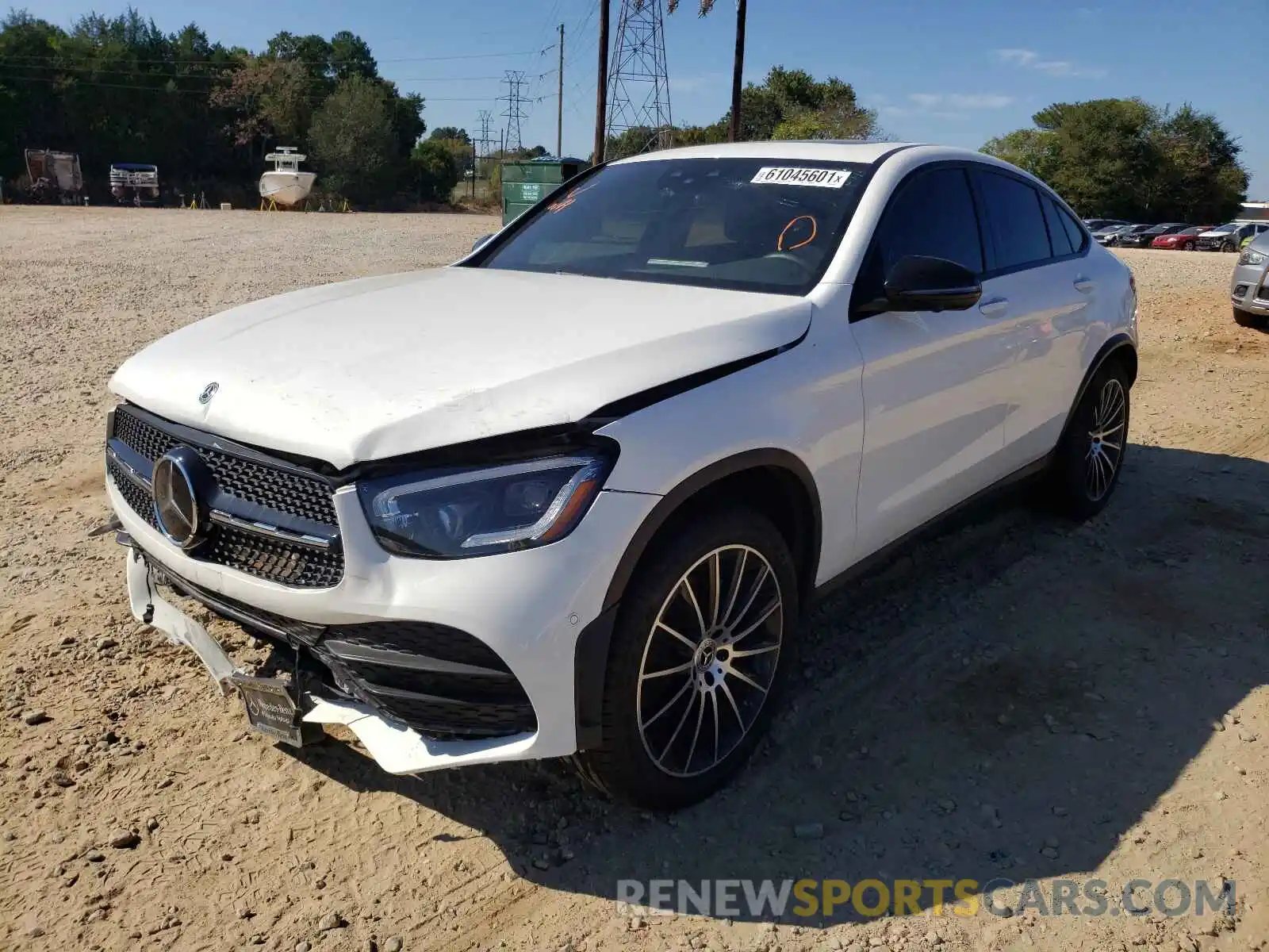 2 Photograph of a damaged car W1N0J8EB2MF898330 MERCEDES-BENZ GLC-CLASS 2021