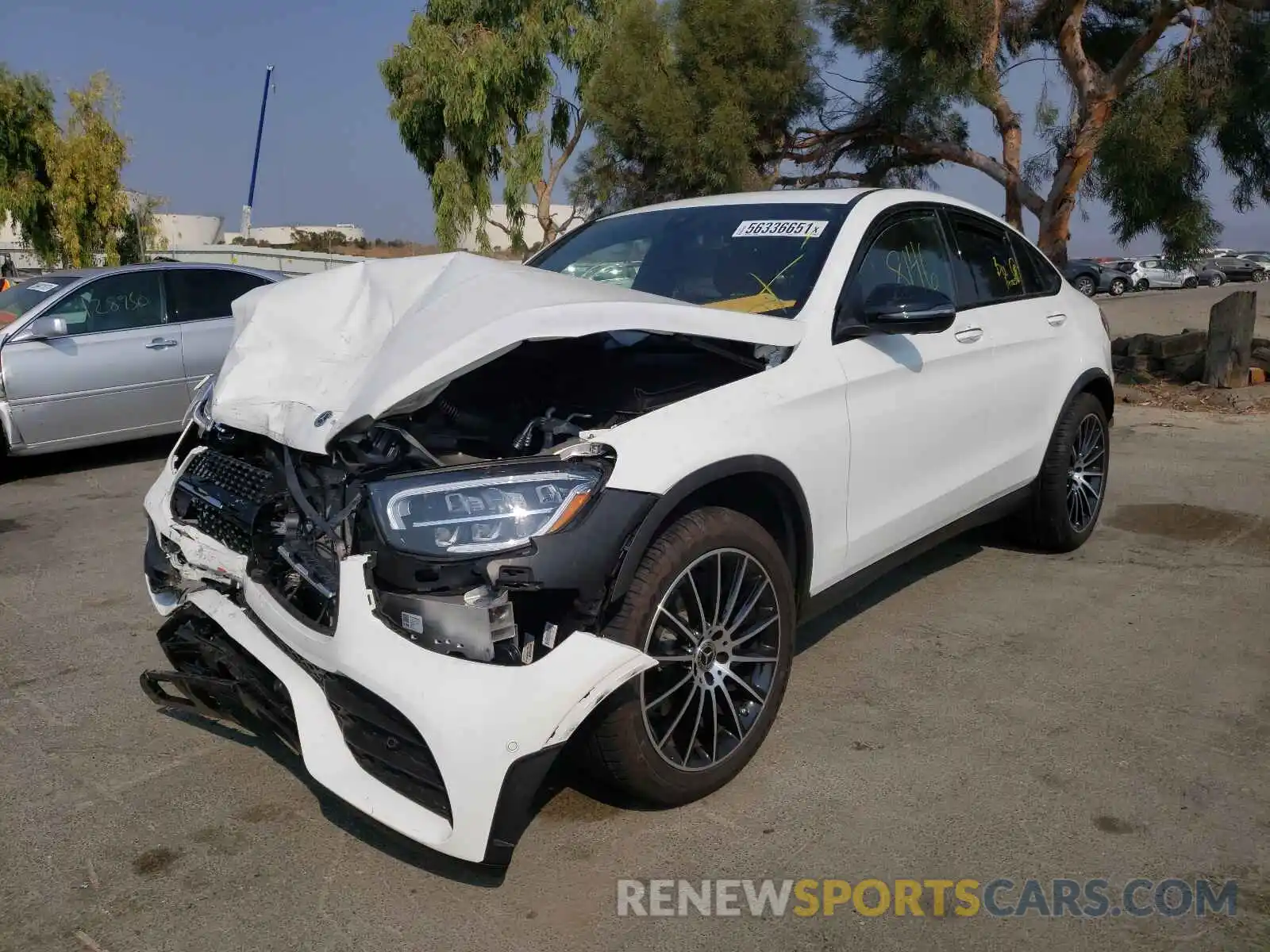 2 Photograph of a damaged car W1N0J8EB4MF928962 MERCEDES-BENZ GLC-CLASS 2021