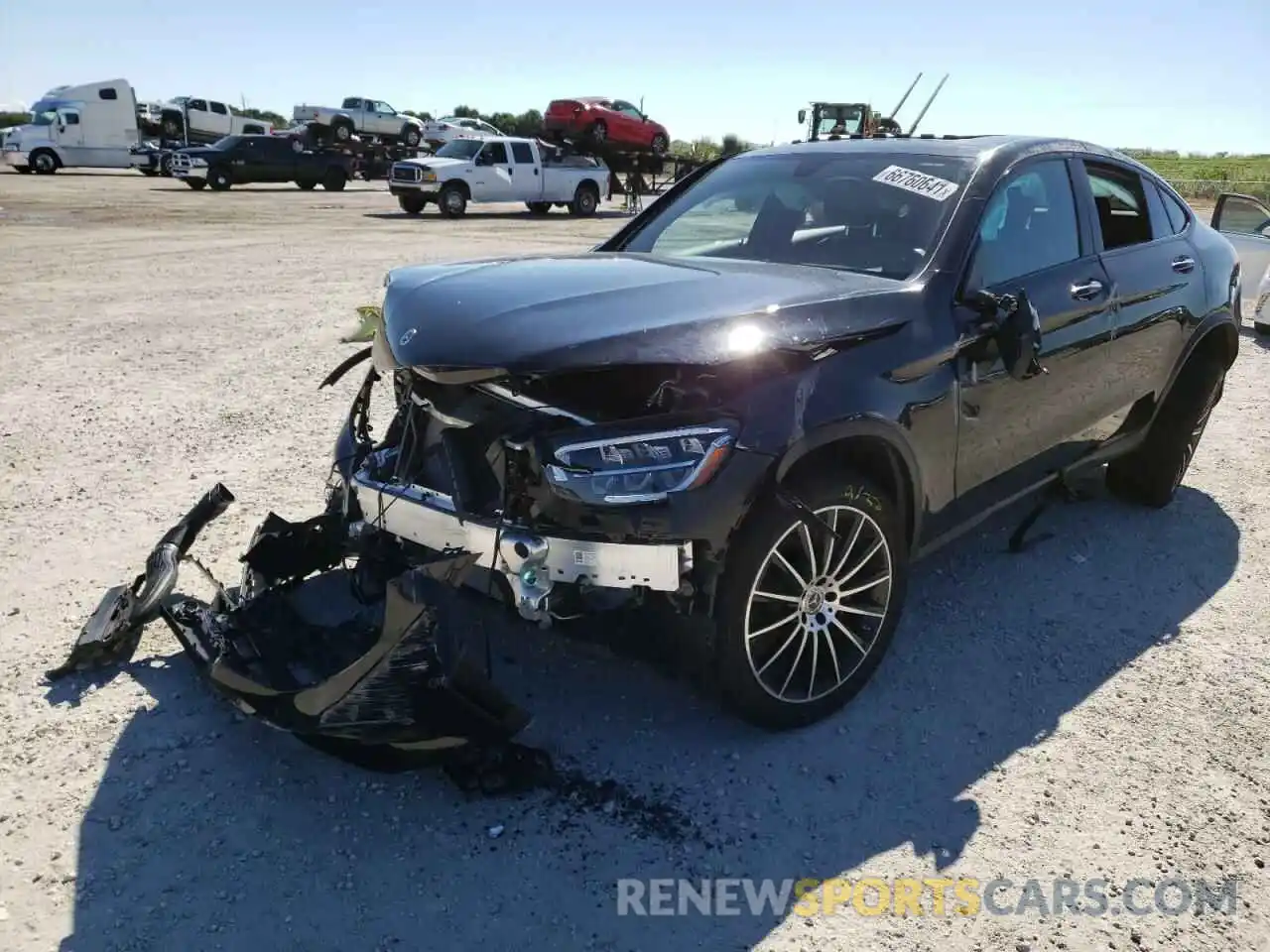 2 Photograph of a damaged car W1N0J8EB6MF929725 MERCEDES-BENZ GLC-CLASS 2021