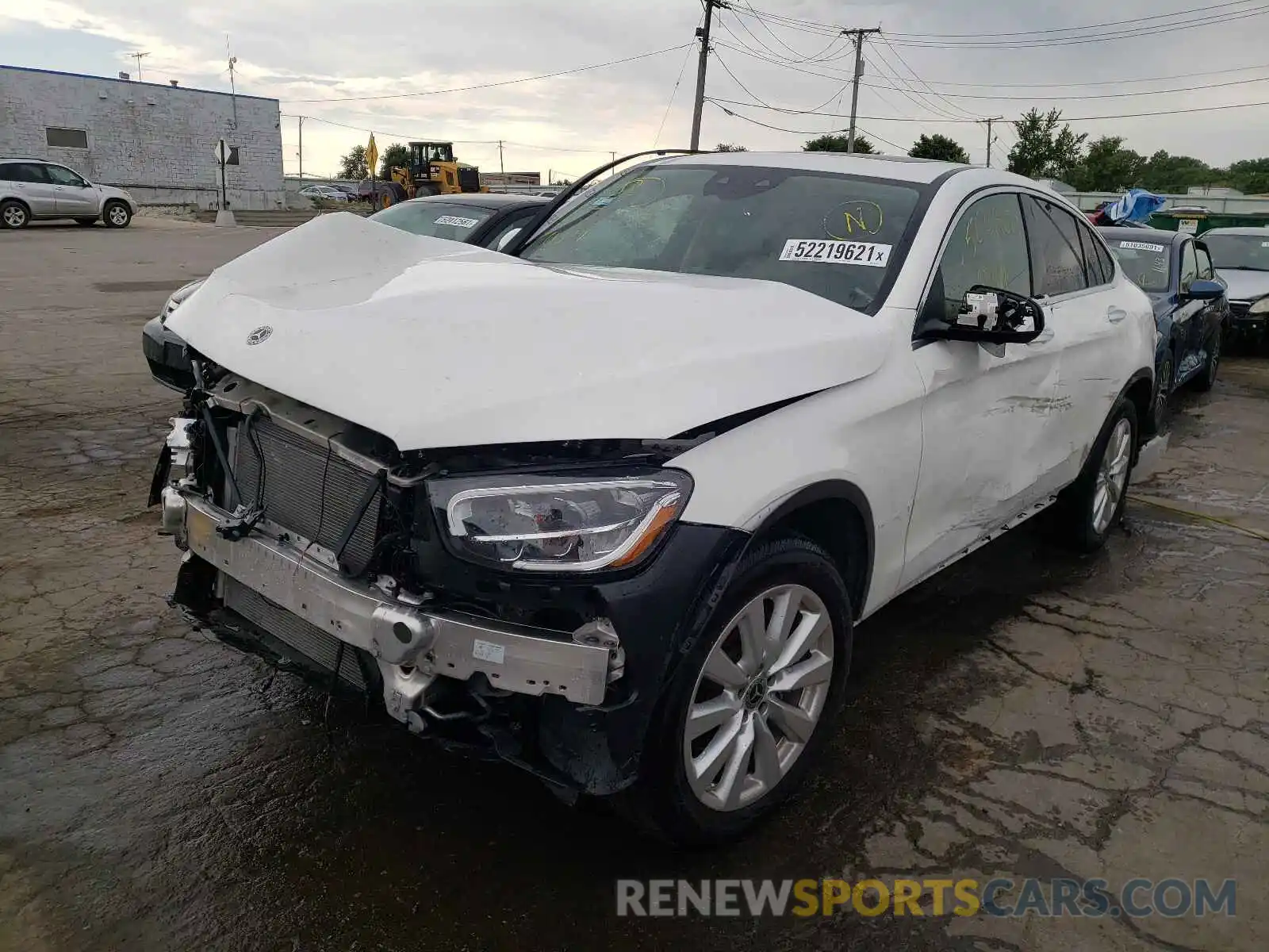 2 Photograph of a damaged car W1N0J8EB7MF902663 MERCEDES-BENZ GLC-CLASS 2021