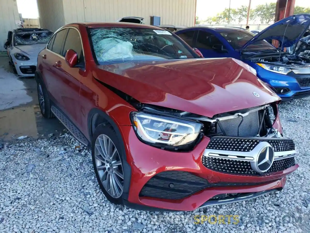 1 Photograph of a damaged car W1N0J8EB7MF924341 MERCEDES-BENZ GLC-CLASS 2021