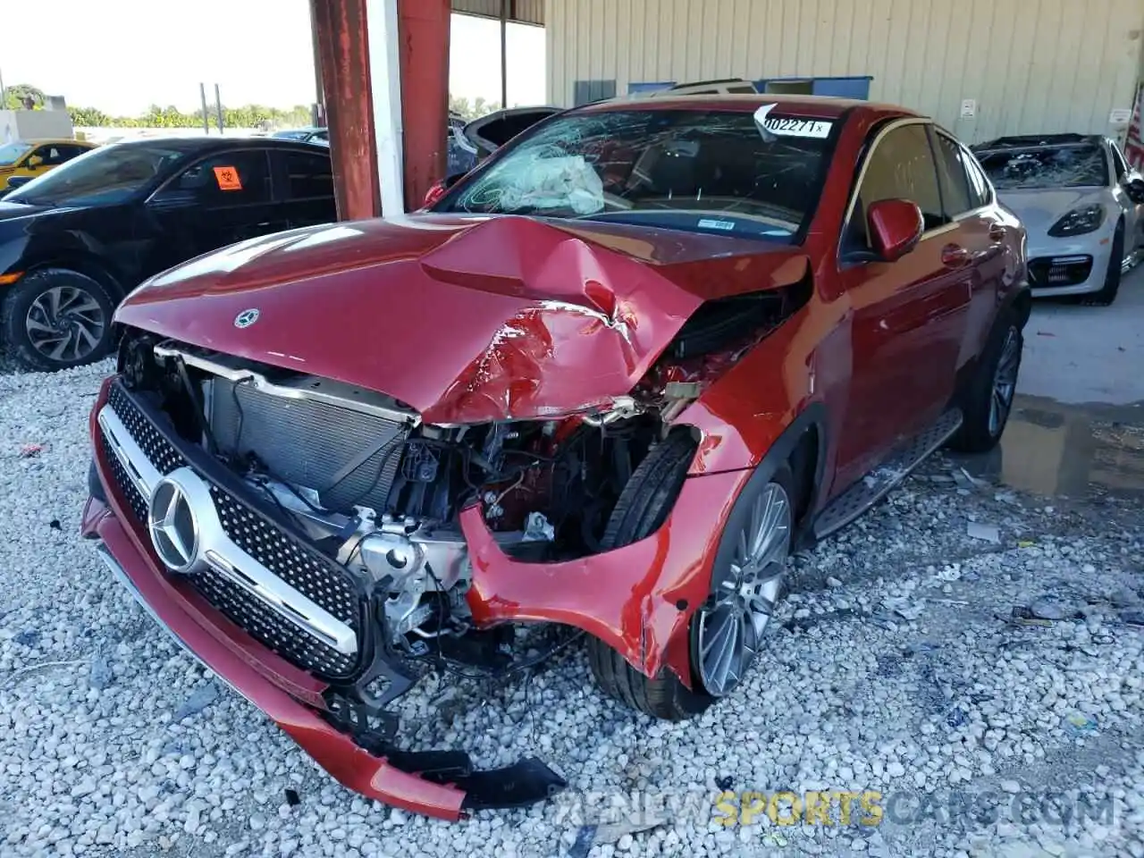 2 Photograph of a damaged car W1N0J8EB7MF924341 MERCEDES-BENZ GLC-CLASS 2021