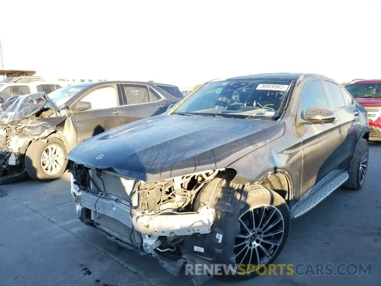 2 Photograph of a damaged car W1N0J8EB8MF949975 MERCEDES-BENZ GLC-CLASS 2021