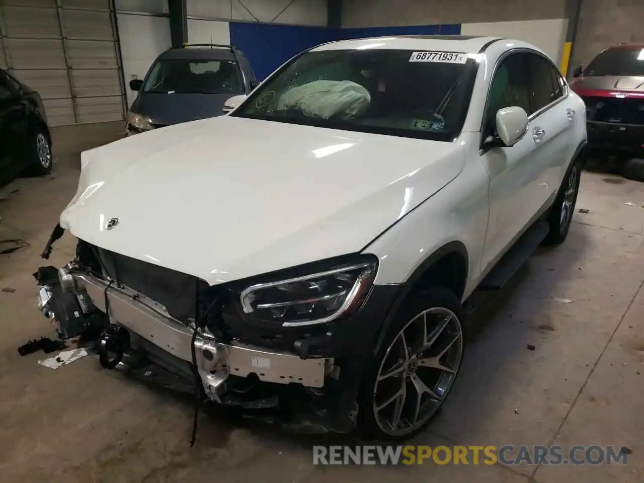 2 Photograph of a damaged car W1N0J8EB9MF920405 MERCEDES-BENZ GLC-CLASS 2021