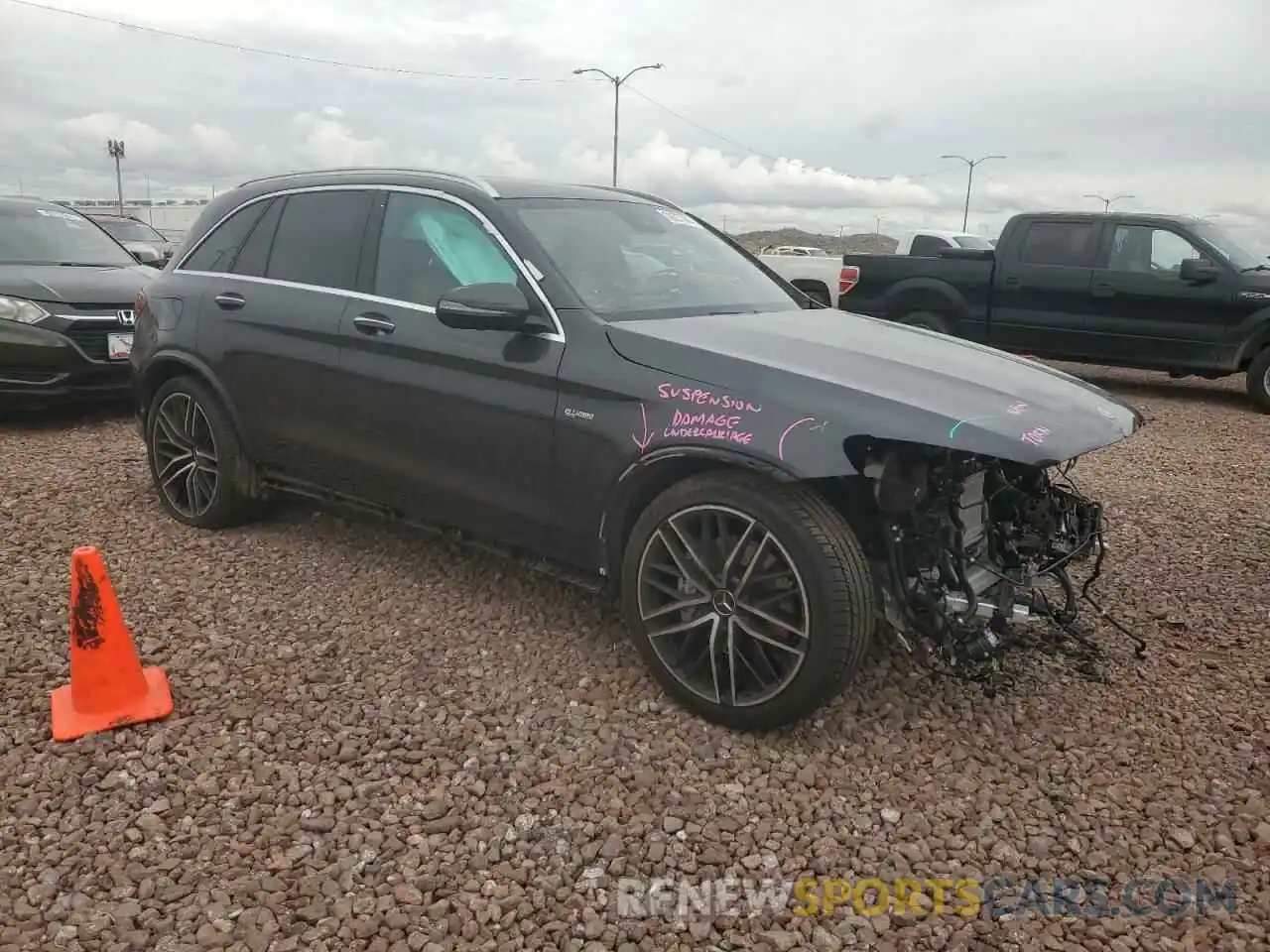 4 Фотография поврежденного автомобиля W1N0G6EB5NG104239 MERCEDES-BENZ GLC-CLASS 2022