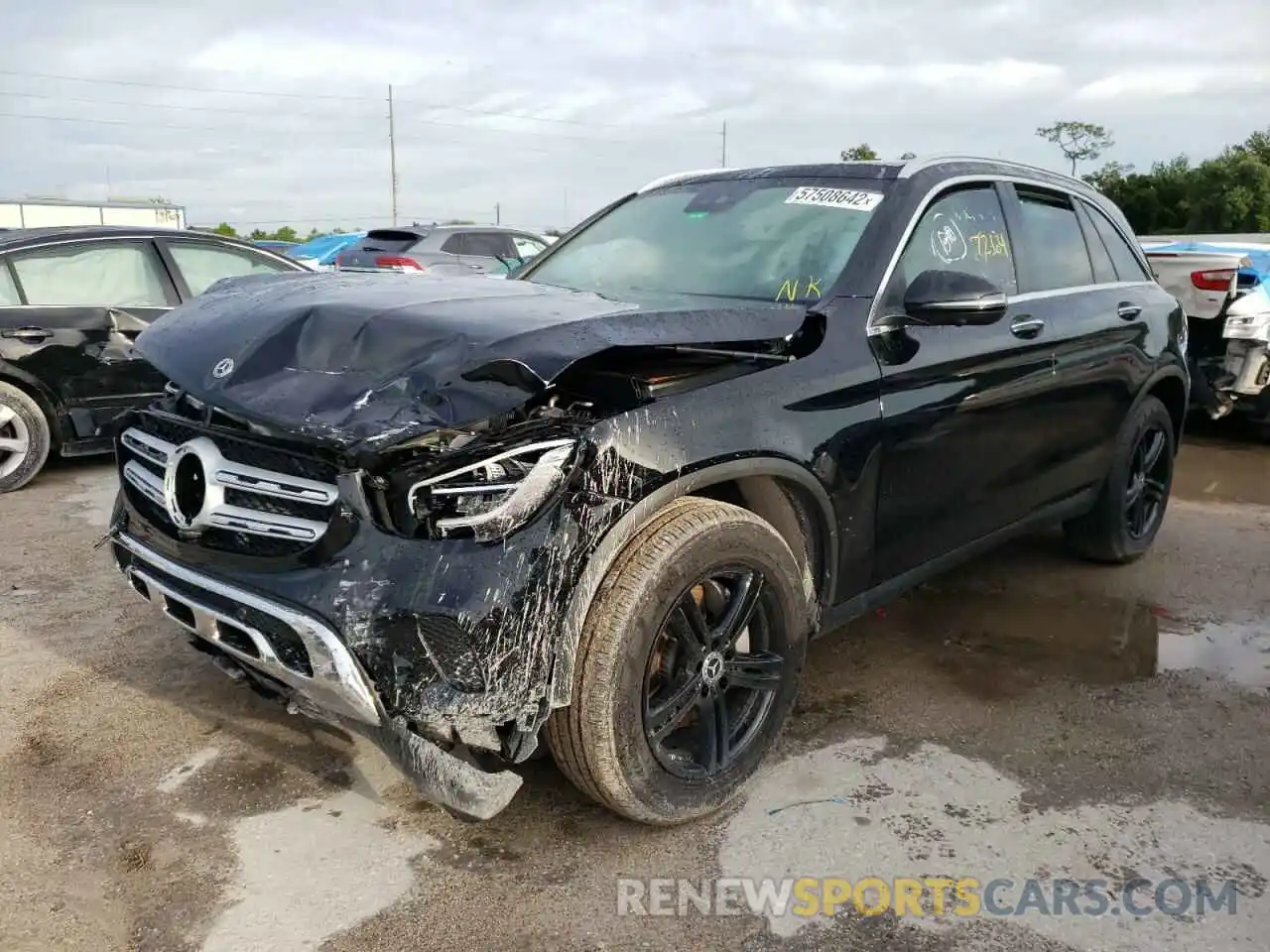 2 Photograph of a damaged car W1N0G8DB1NV329086 MERCEDES-BENZ GLC-CLASS 2022