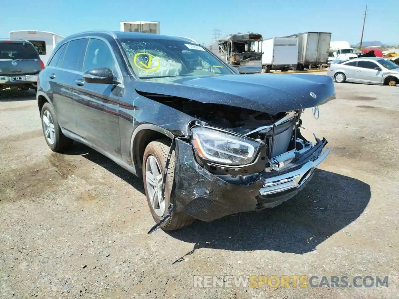 1 Photograph of a damaged car W1N0G8DB1NV351394 MERCEDES-BENZ GLC-CLASS 2022