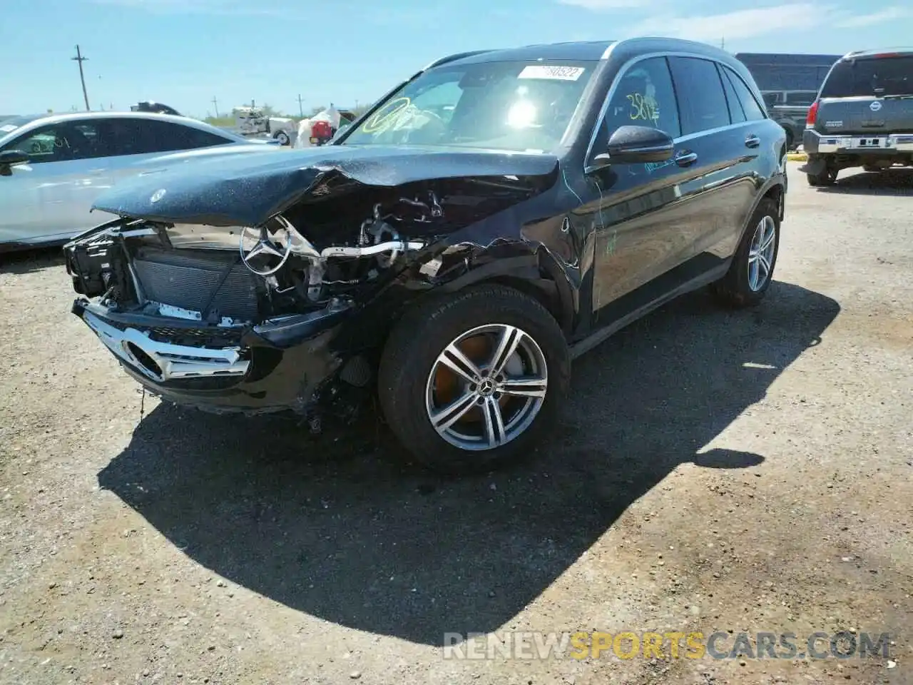 2 Photograph of a damaged car W1N0G8DB1NV351394 MERCEDES-BENZ GLC-CLASS 2022