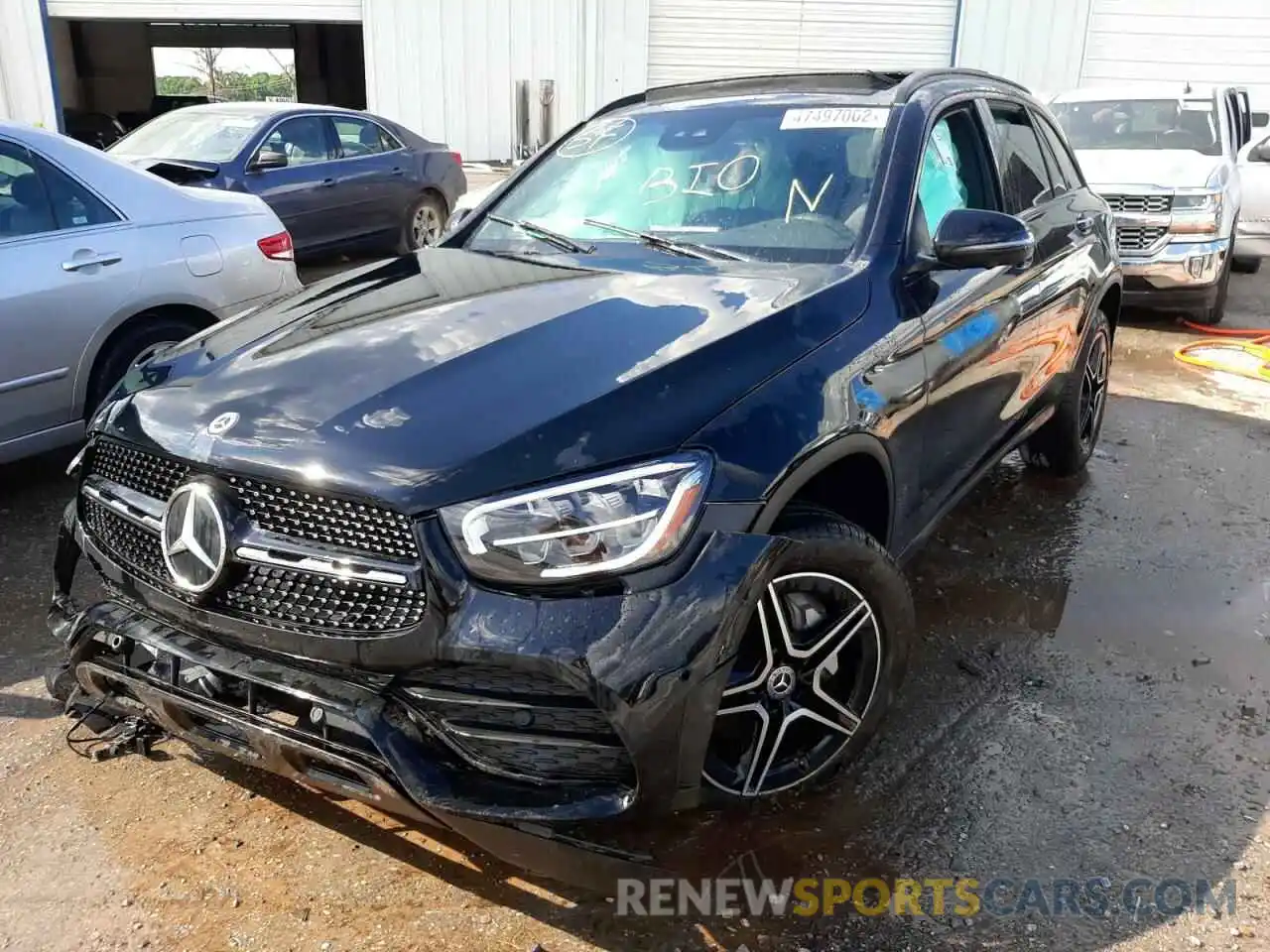 2 Фотография поврежденного автомобиля W1N0G8DB2NV327458 MERCEDES-BENZ GLC-CLASS 2022