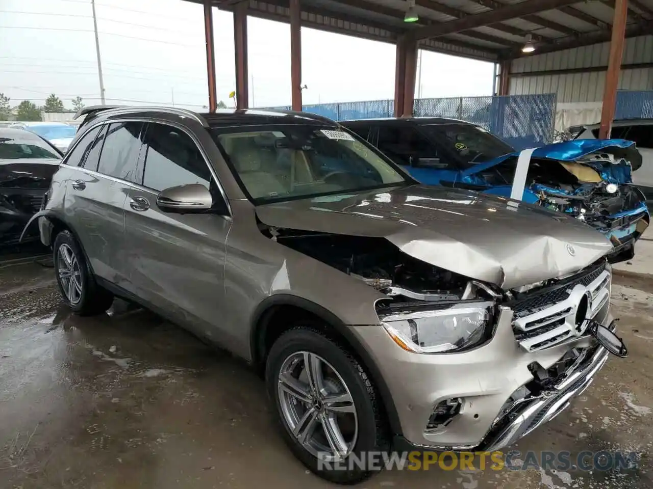 1 Photograph of a damaged car W1N0G8DB3NV363417 MERCEDES-BENZ GLC-CLASS 2022